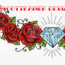 Diamond and roses