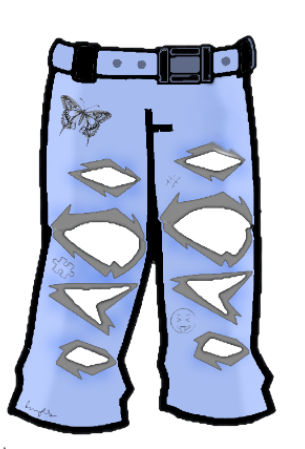 Cute Ripped Jeans by ART2217 on DeviantArt