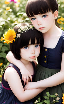 two little girls