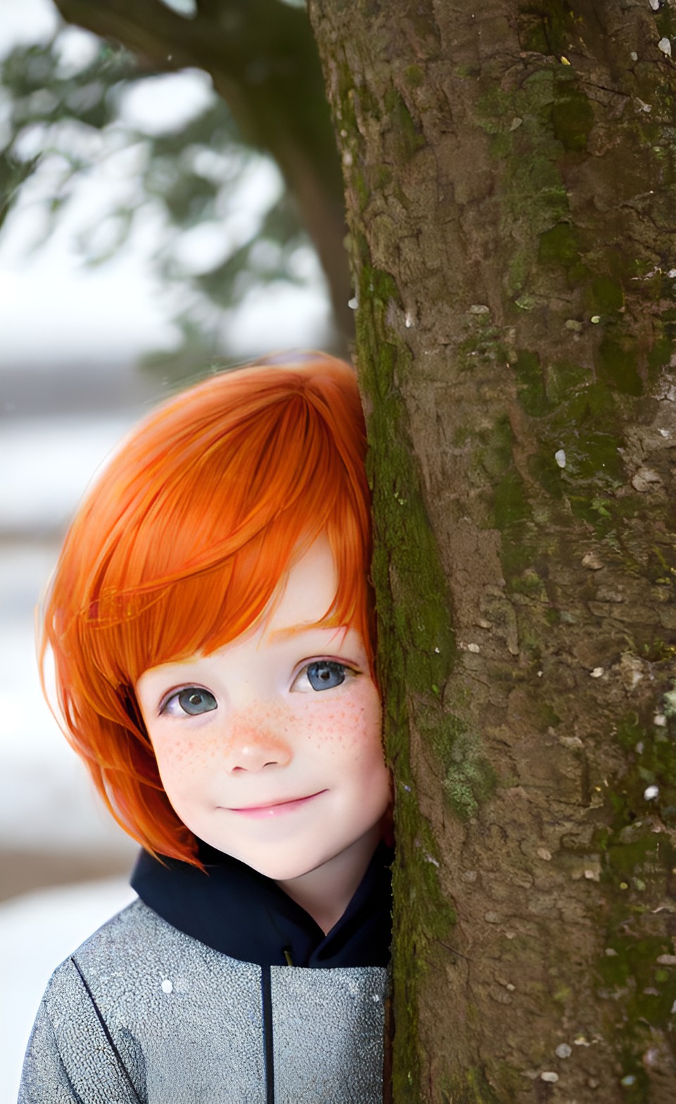 Basic Ginger Kid little ginger boy peeking behind a tree by depresivo on DeviantArt