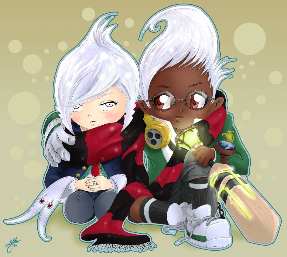 Chibi Academy Vlad and Ekko - updated background