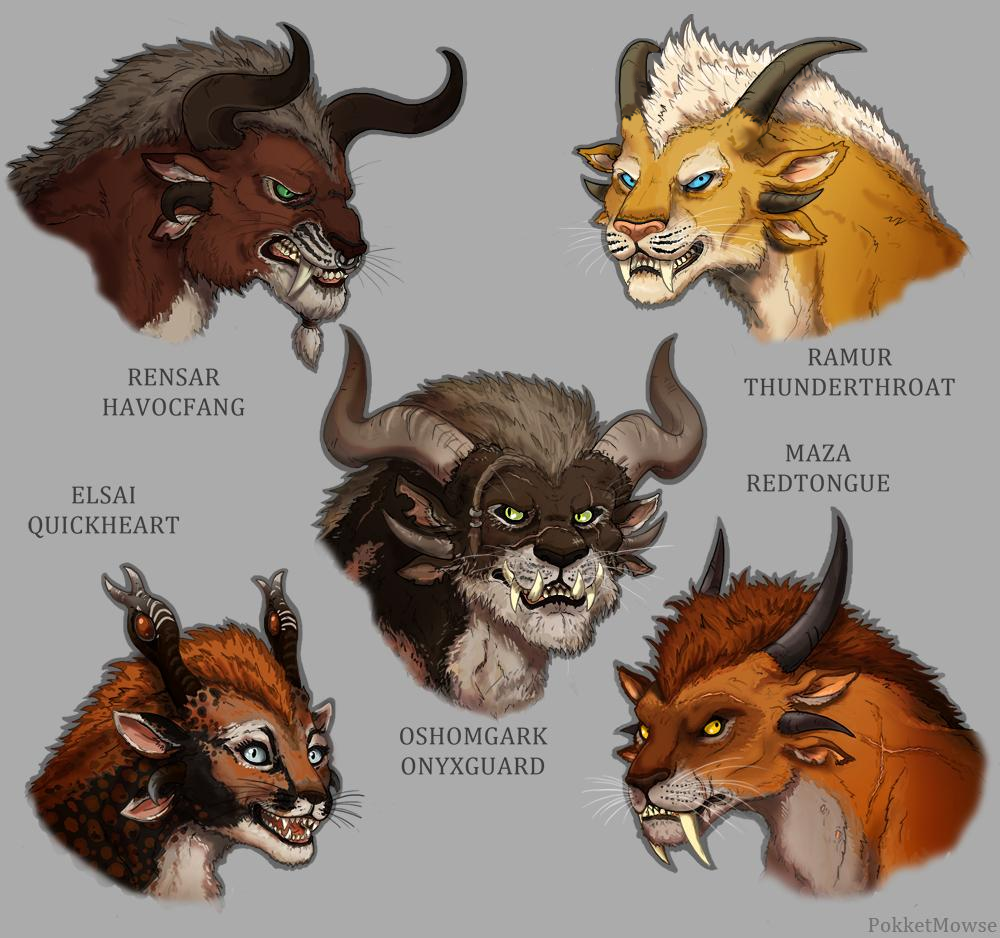 Charr Pattern Charr Portraits by pokketmowse on DeviantArt