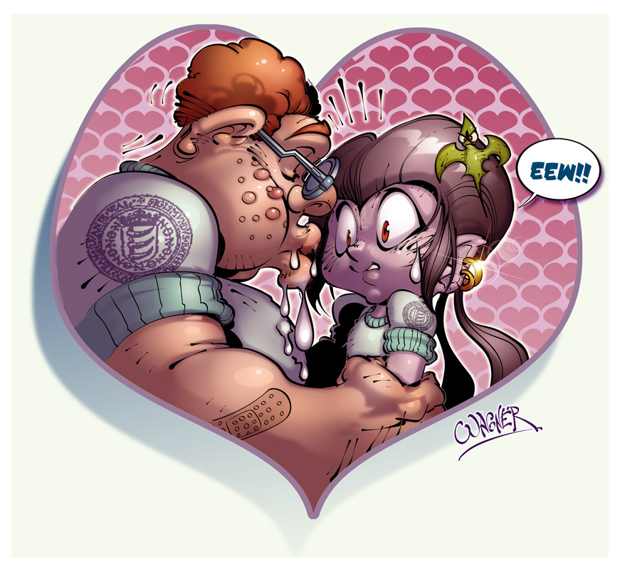 first kiss by wagnerf on DeviantArt