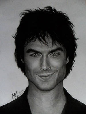 Ian Somerhalder/Damon Salvatore Drawing