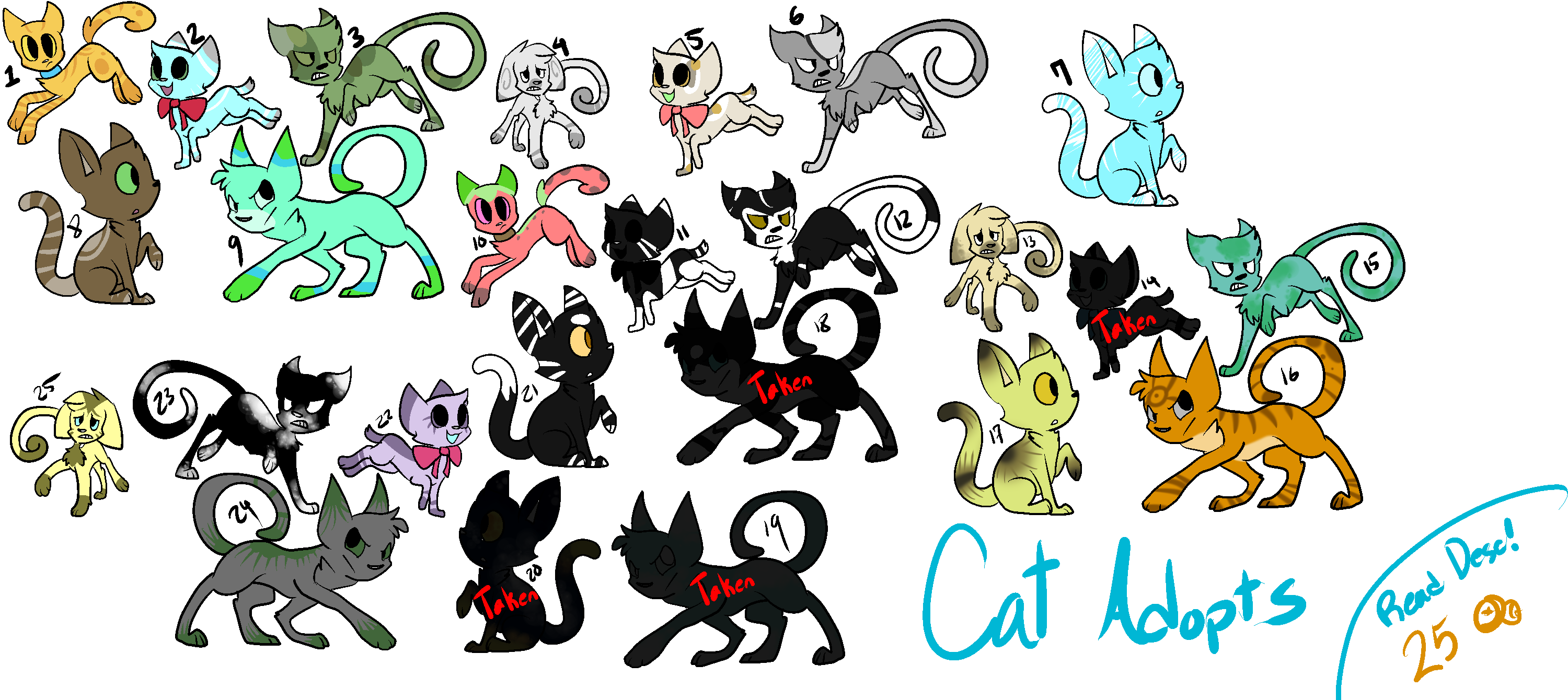 [SALE! 15 Points] 25 Cat Adopts