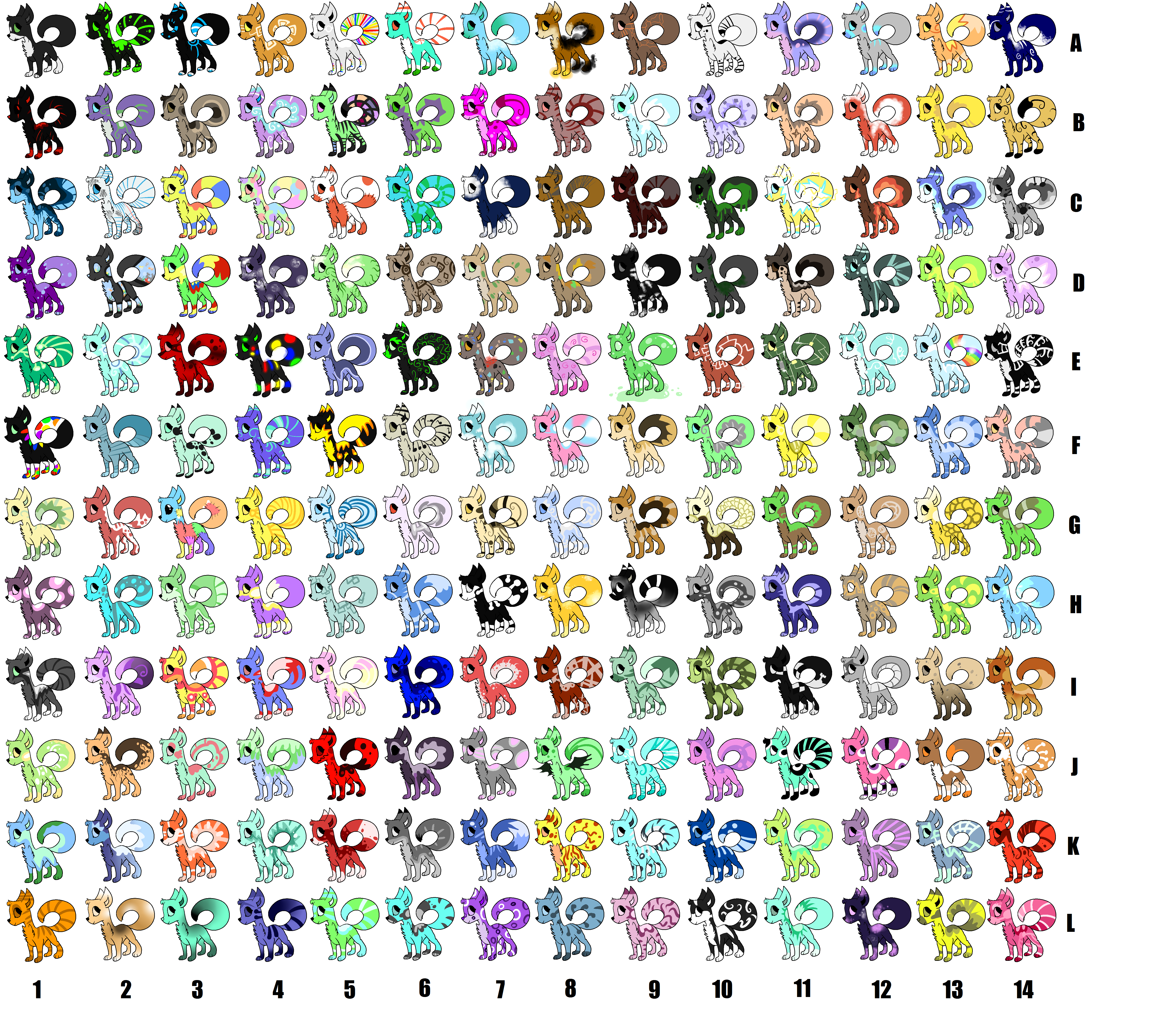 [5 Points Each!] 168 CANINE ADOPTS