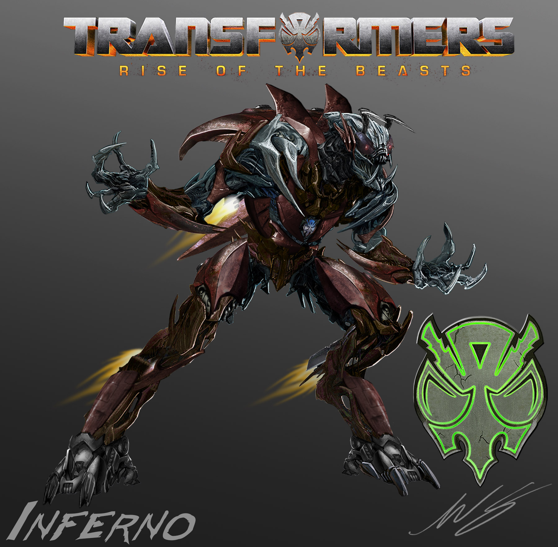 ROTB - Inferno (Predacon/Robot Mode) by Prime-101 on DeviantArt