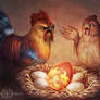 Contest entry - cheating chicken
