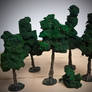 Miniature trees for DnD