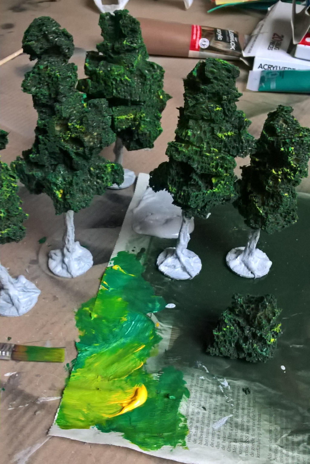 Tutorial Miniature Trees For DnD By Queenofeagles On DeviantArt