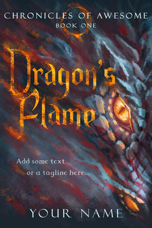 For sale - Dragon's Flame premade book cover by queenofeagles