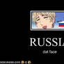 russia's face