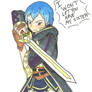 Morgan with the Falchion