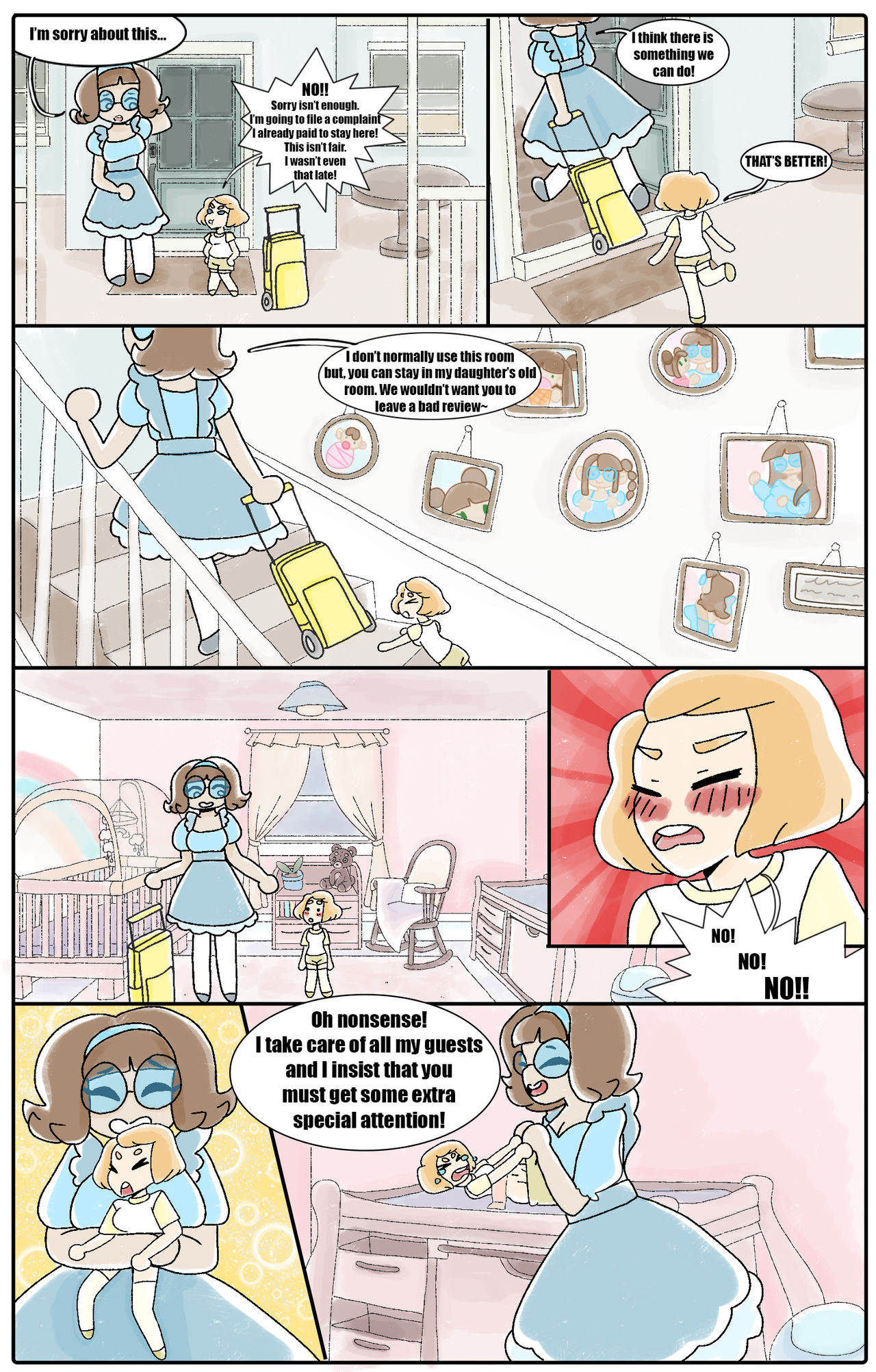 The Rabbit Queen Bask25456's Comic Commission Page 1 by The-Rabbit-Queen on DeviantArt