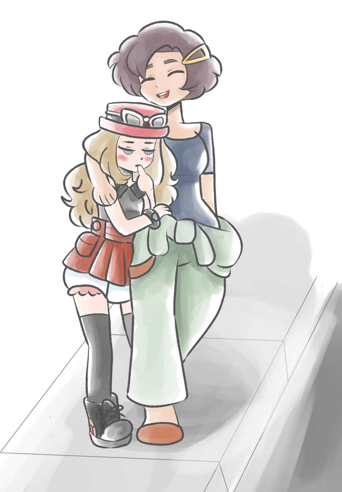 Fan art - Dawn and Serena Big Debut by The-Rabbit-Queen on DeviantArt