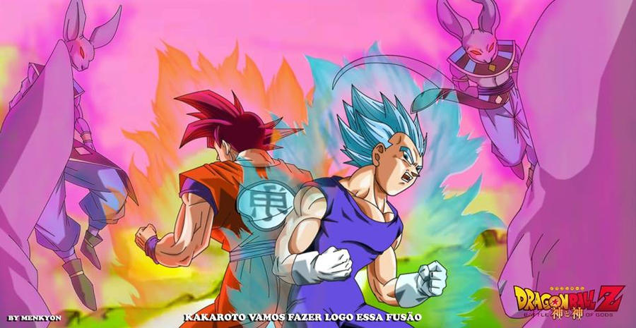 Goku ssjG01 e Vegeta ssjBlue Filme(Commission) by RafaelKyon on