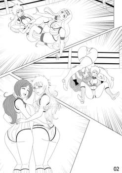 Orihime vs Yuhooo(daughter) wrestling 02