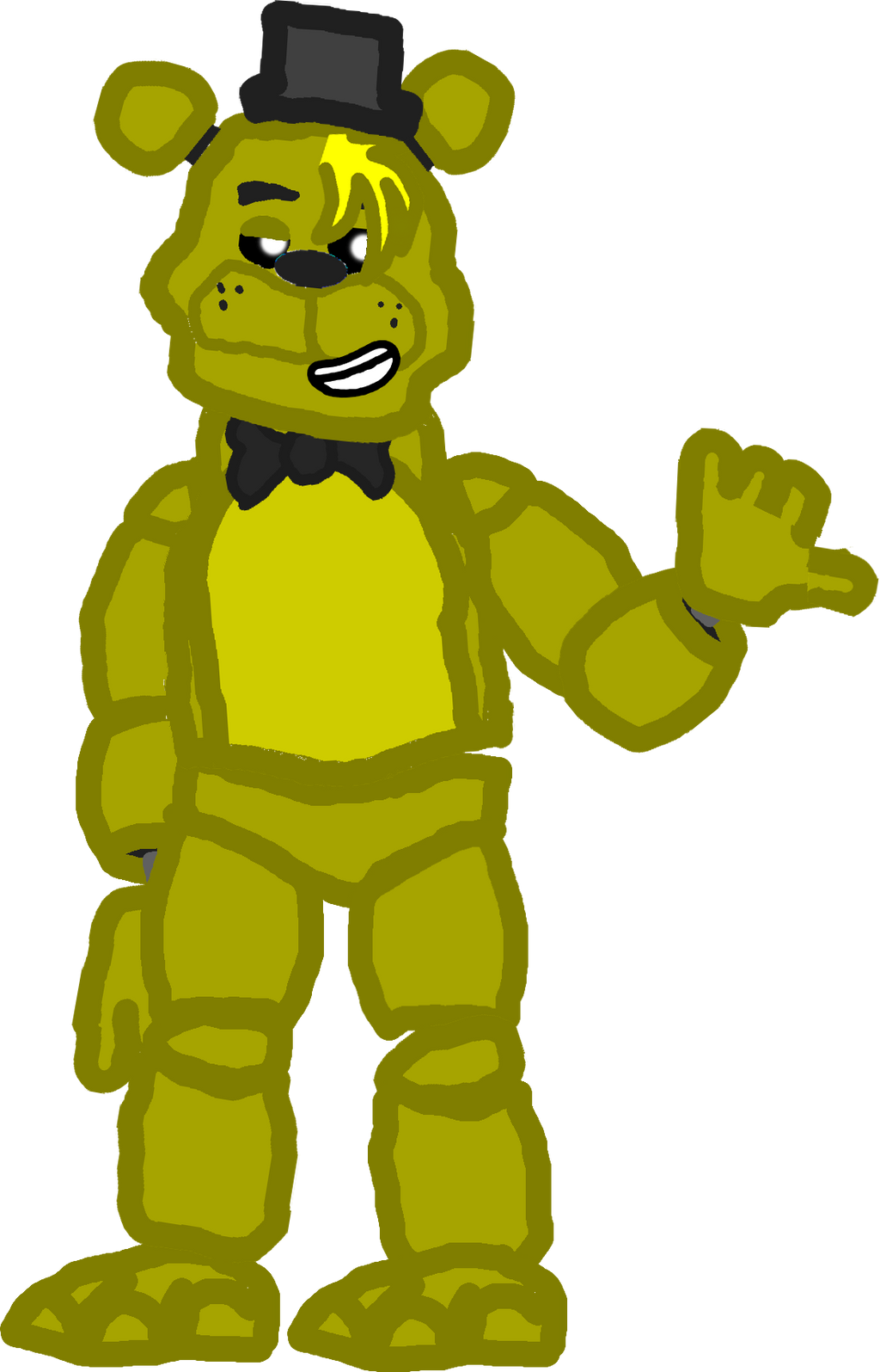 Golden Freddy Pose V2 by EpicKC01Gamer on DeviantArt
