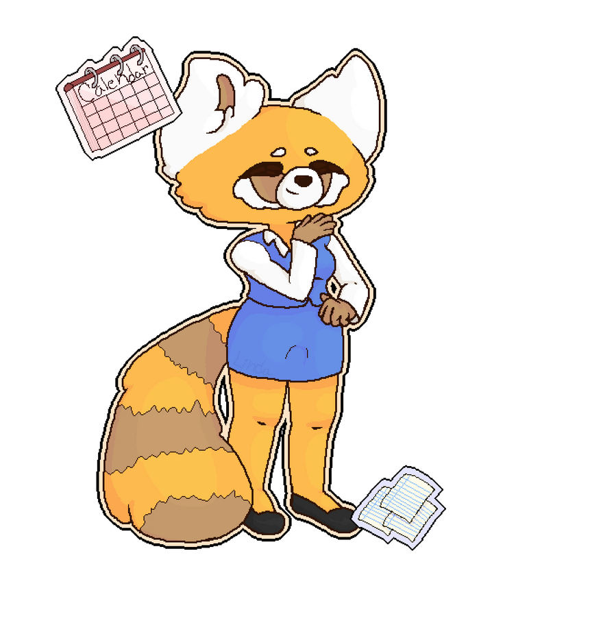 Aggretsuko Retsuko Calendar by LindieMalfoy on DeviantArt