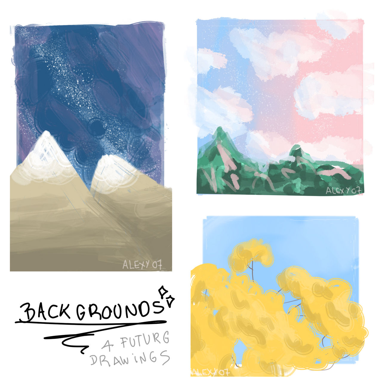 Backgrounds - for future drawings by Alexy07 on DeviantArt