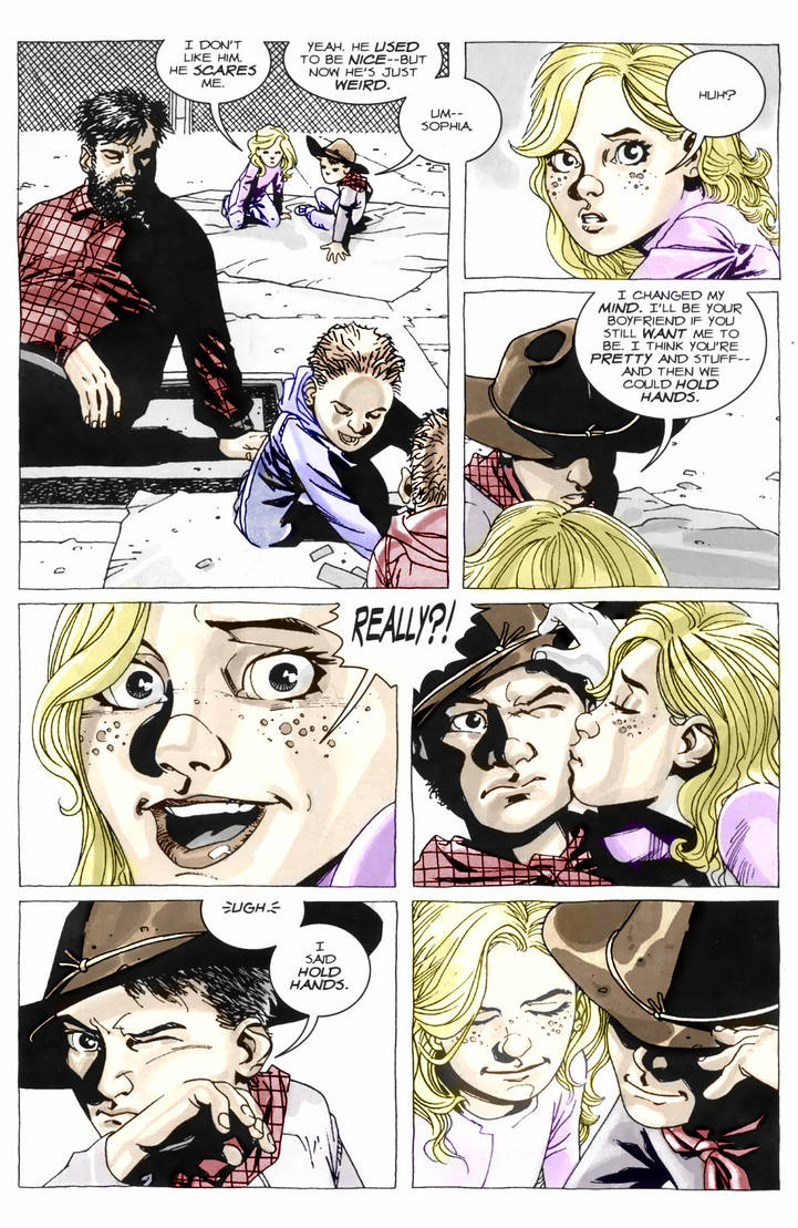 Comic Carl and Sophia (Coloured 3) by StuffAndThiings on DeviantArt