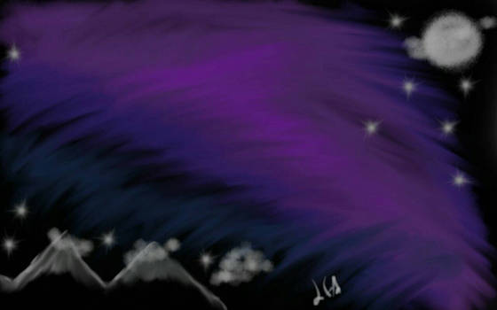 Northern lights speed drawing