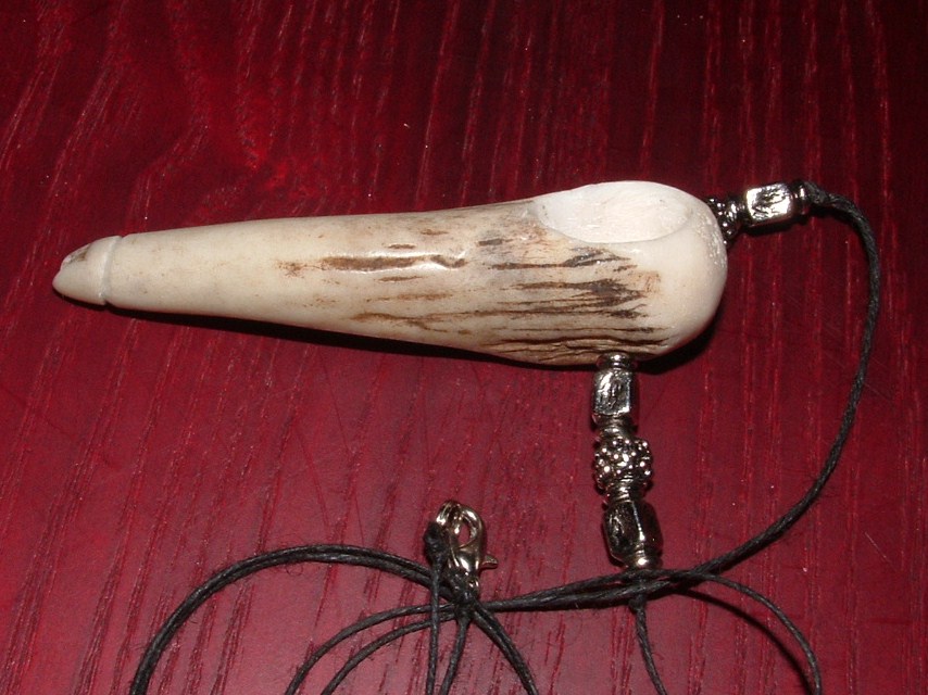 Antler Pipe Necklace