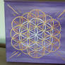 Purple and Gold Flower of Life