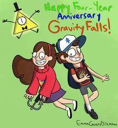 {Gravity Falls} Happy Four-Year Anniversary!