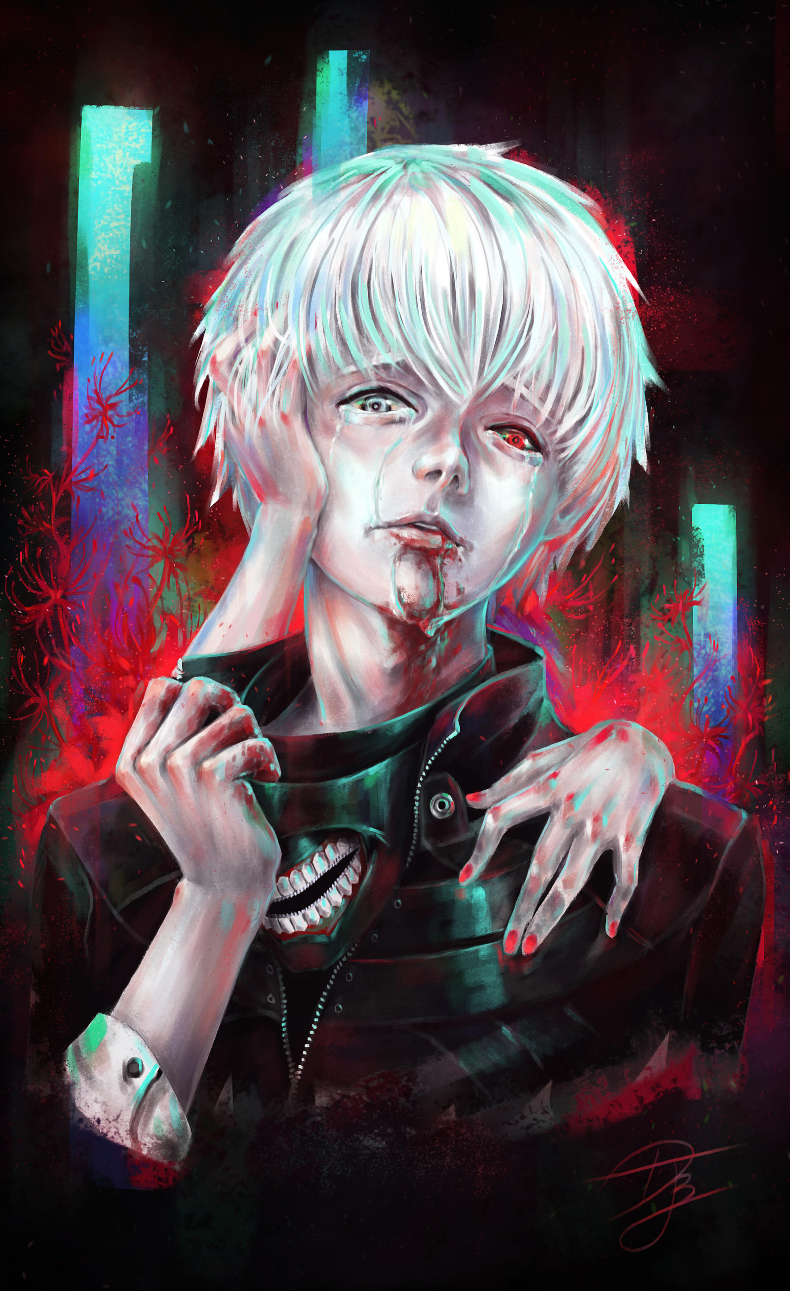 Tokyo Ghoul Kaneki Speed Painting By Djbshadow On Deviantart Tokyo Ghoul Kaneki Speed Painting By Djbshadow On Deviantart