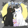 Sailor Moon: Luna, Artemis, and Diana