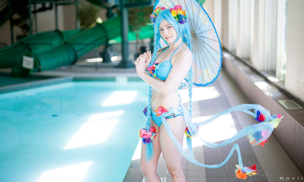 Pool Party Sona - Tiki Time by shelle-chii on DeviantArt.