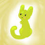 green cat