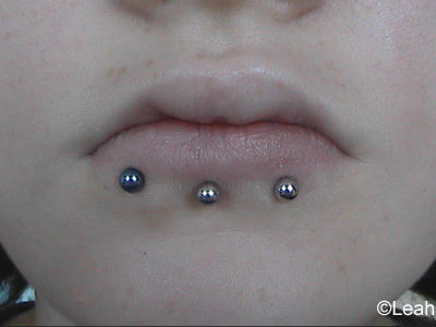 Triple Lip Piercing2 by bad ass on DeviantArt