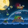 Angry Birds Space Pig Bang iPad Wallpaper