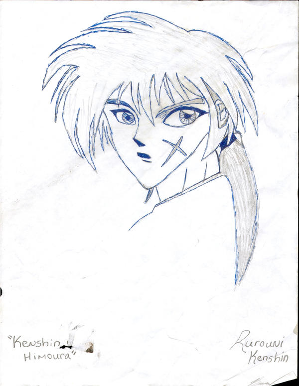 Kenshin Headshot by ShiroTheHedgehog on DeviantArt