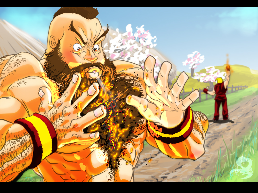 zangief (street fighter and 1 more) drawn by nesskain