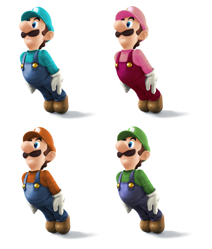 Ssb 4 Color Luigi Colors SSB4 by SimpleDerk on DeviantArt