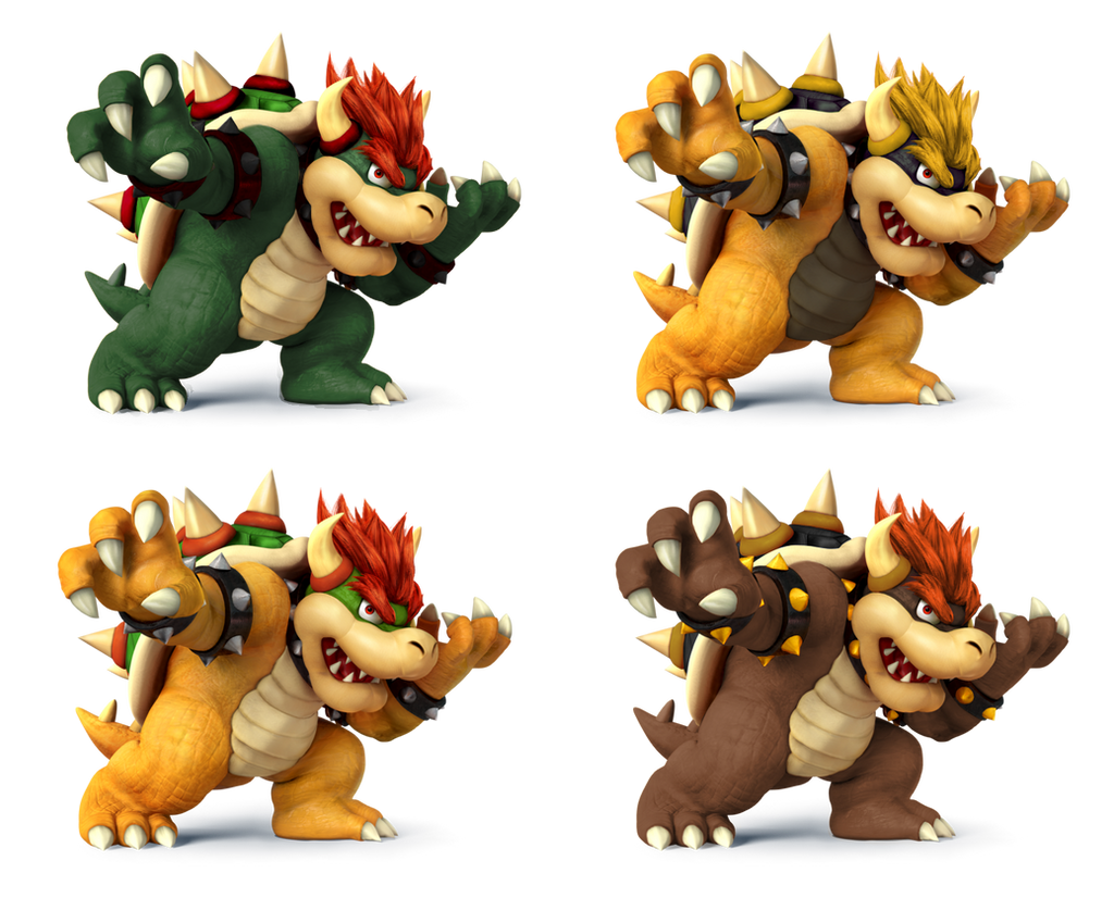 Ssb 4 Color Bowser Colors SSB4 by SimpleDerk on DeviantArt