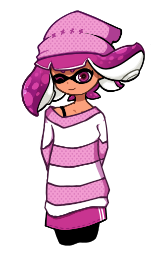 Pink Inkling Sitting Pink Inkling by SimpleDerk on DeviantArt