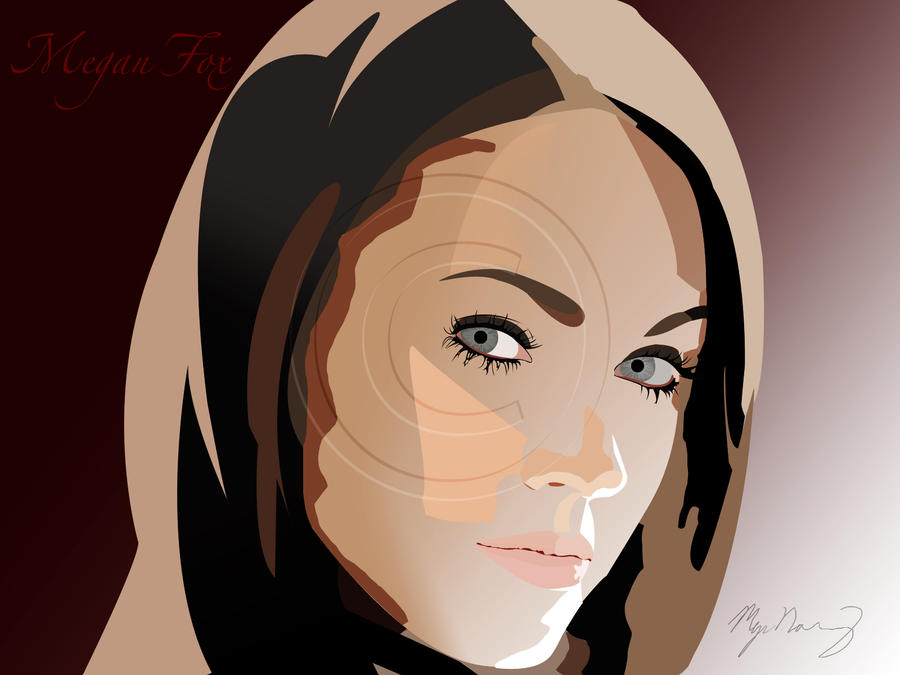 Mean Fox Vector Megan Fox Vector Style by Visii0nzZz on DeviantArt