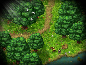 RPG Maker: Parallax Forest Map by Zachfoss