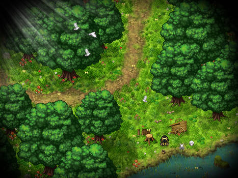 RPG Maker: Parallax Forest Map