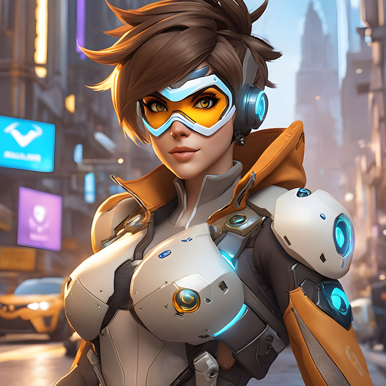 Tracer from Overwatch by Dantegonist on DeviantArt