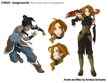 Character Design- Avarie and Miso