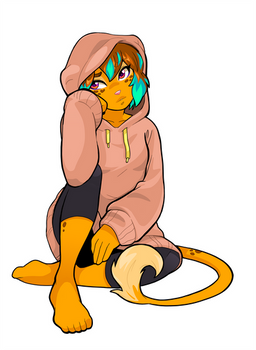 Ginger - Floppy hoodie