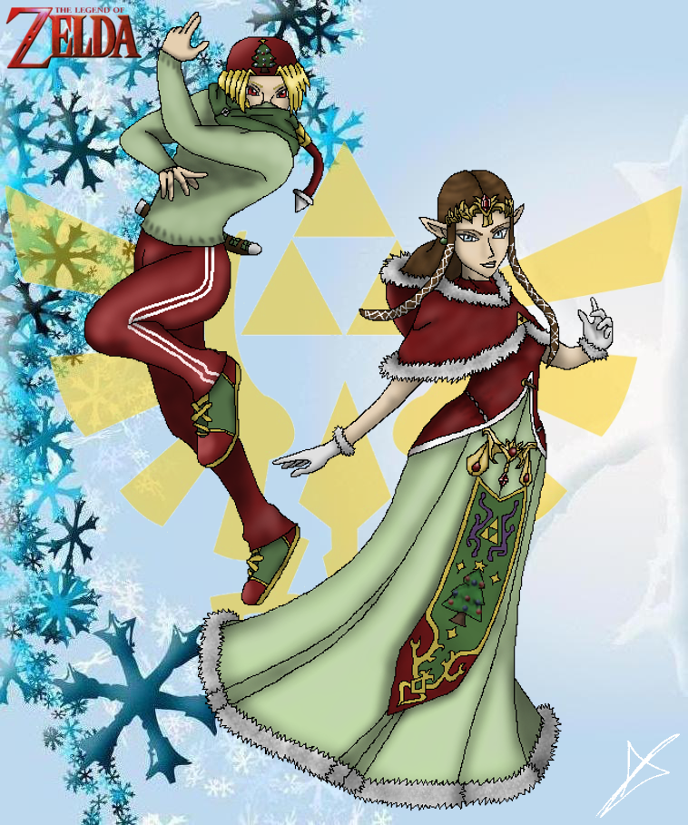 Zelda and Sheik - Merry Christmas