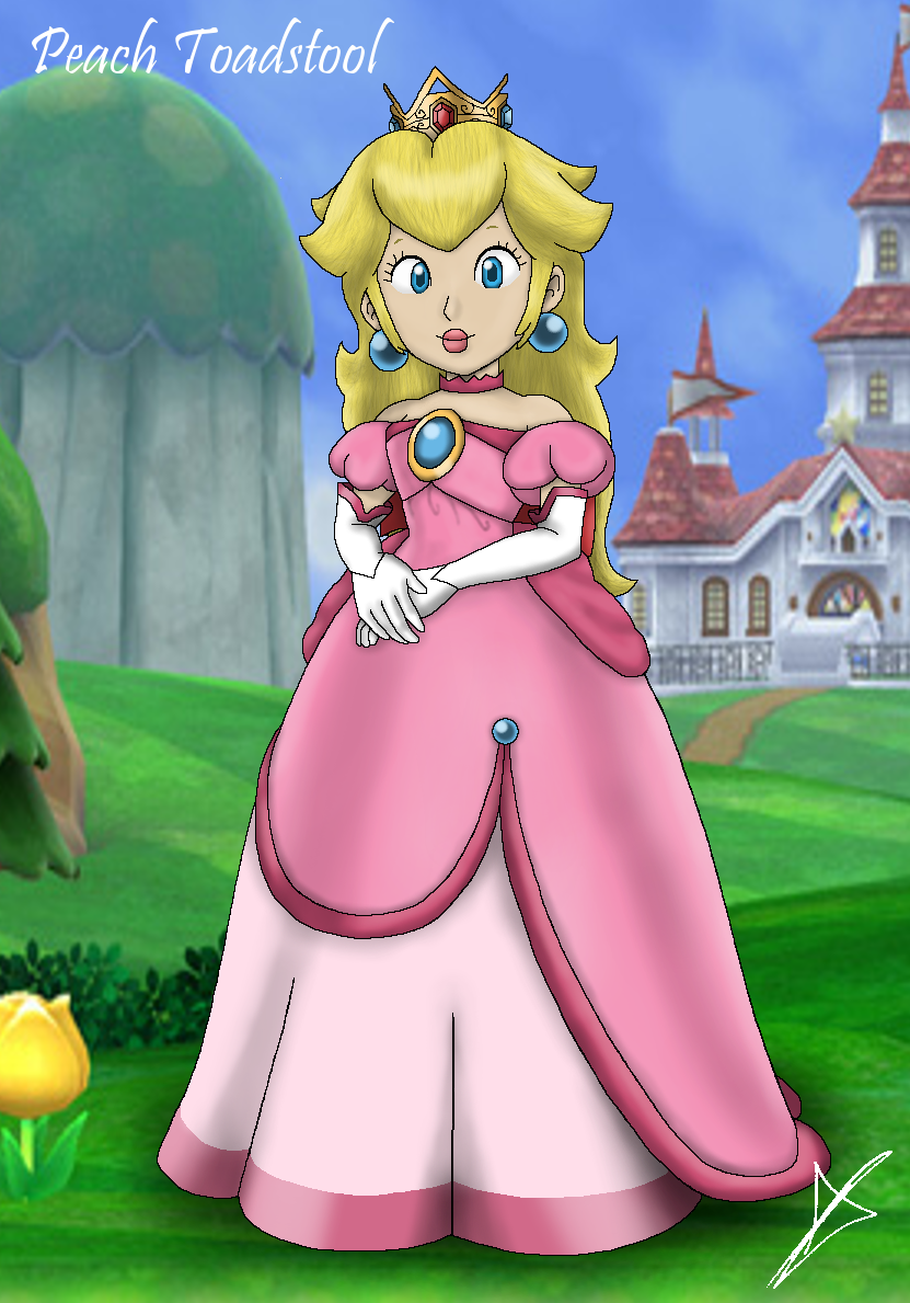 Princess Peach Toadstool - New Version by AndsportsART on DeviantArt