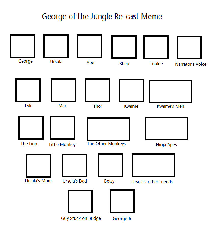 Recast Deviantart Base Recast Meme: George of the Jungle by MockingjayBases on DeviantArt