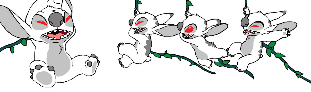 Stitch Base: Vine Swinging by MockingjayBases on DeviantArt